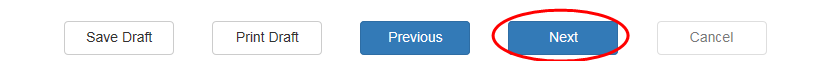 The next button circled